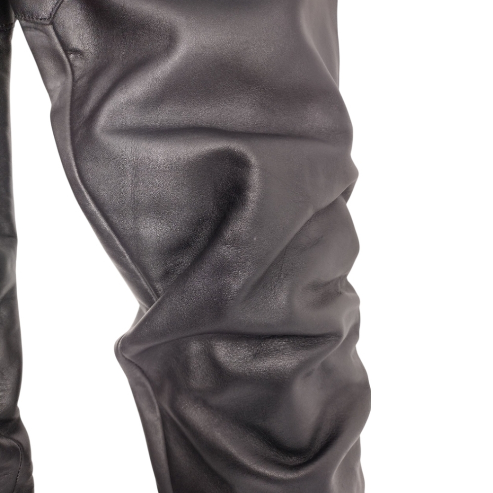 Steve Madden Landy Black Over The Knee Slouchy Pull On Western Boots Size 9 - Picture 10 of 11